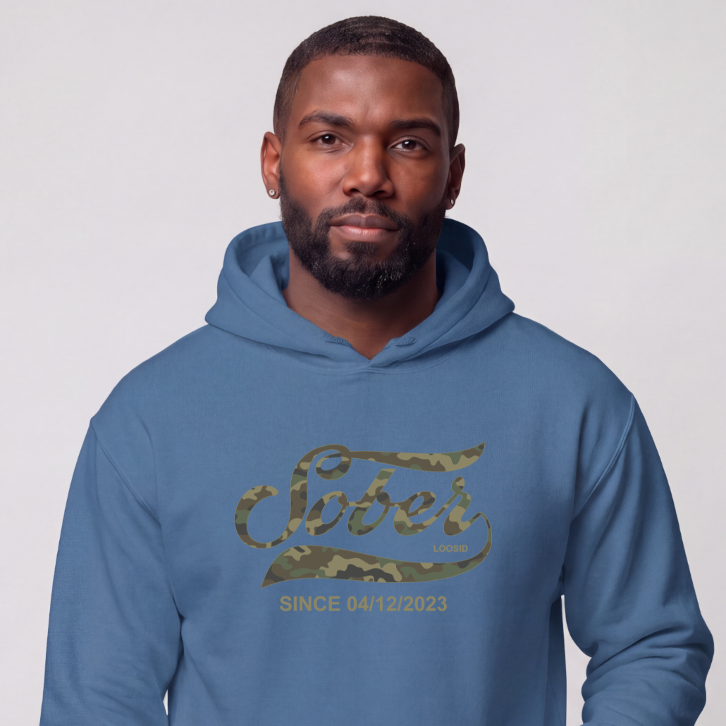 Recovery Hoodie | Men's Sober Since Camo
