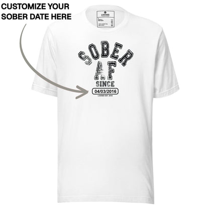 Sober T Shirt | Men's Sober AF Collegiate