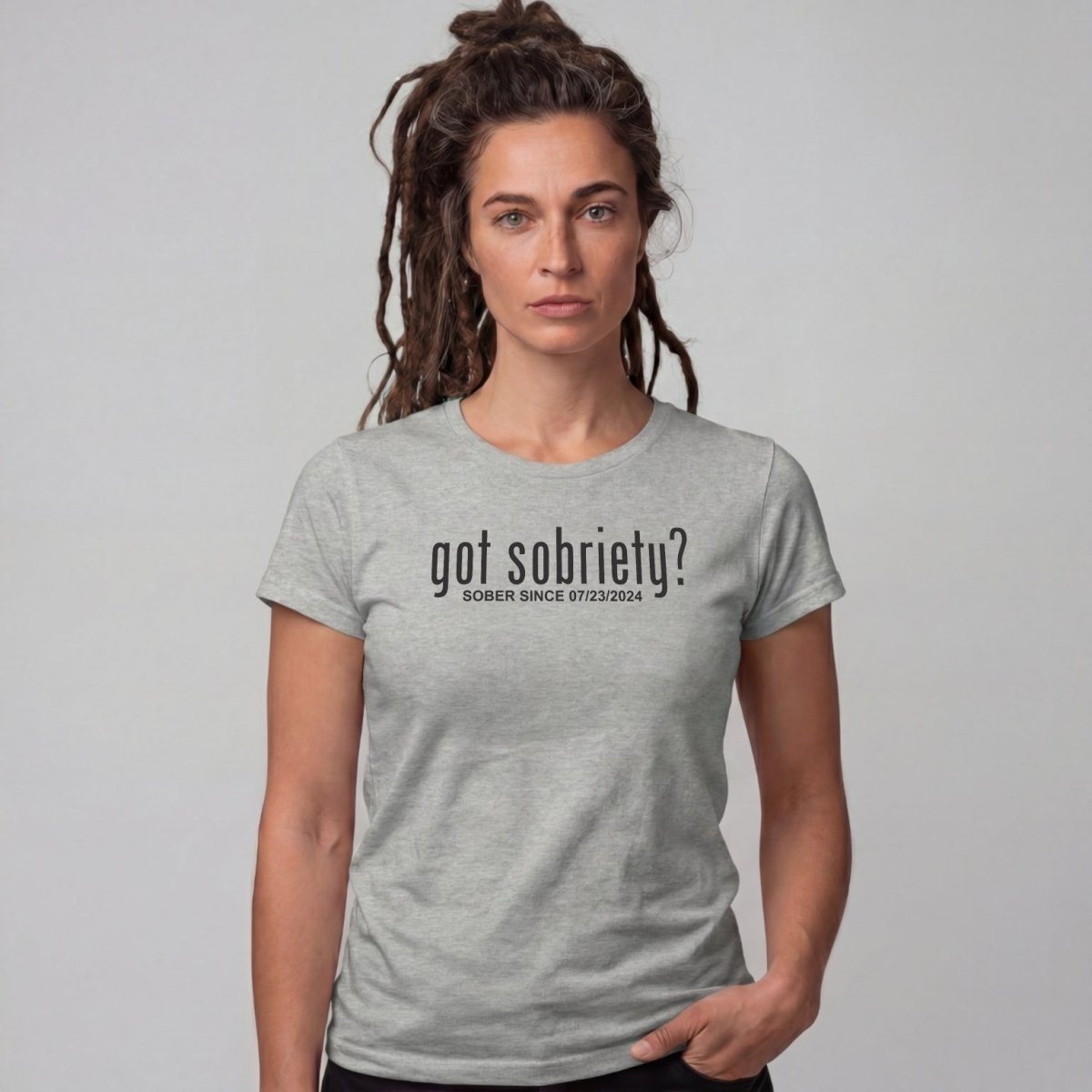 Sober T Shirt | Women's Got Sobriety Tee with Custom Sobriety Date