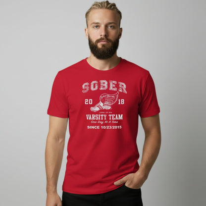 Sober Varsity Men's Personalized T-Shirt