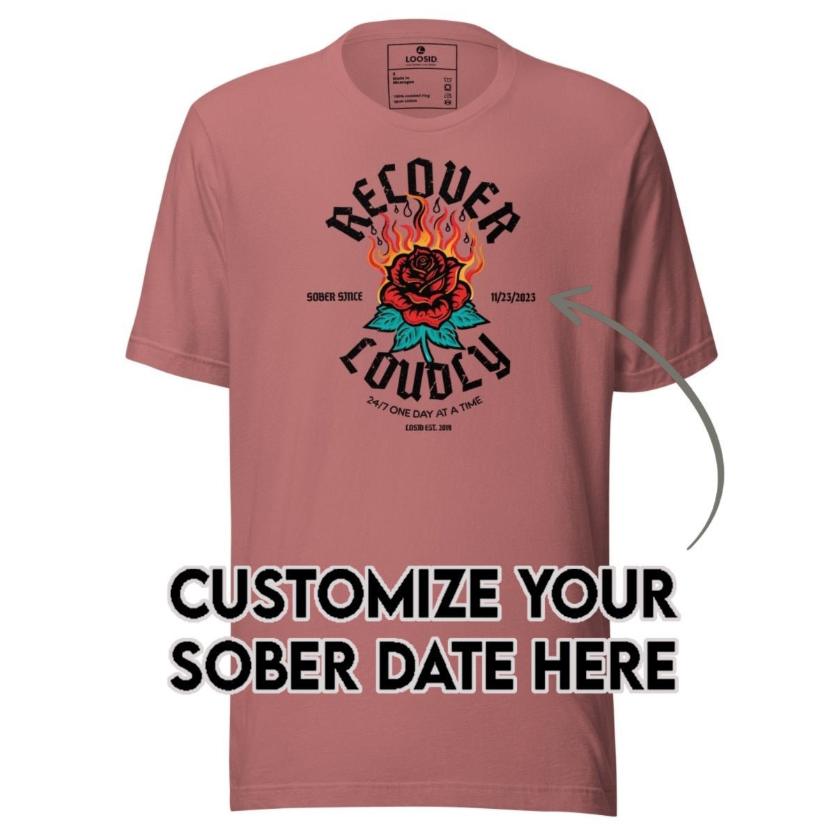 Sober T Shirt | Women's Recover Loudly