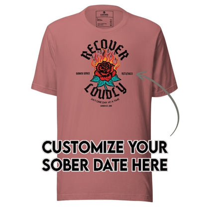 Sober T Shirt | Women's Recover Loudly