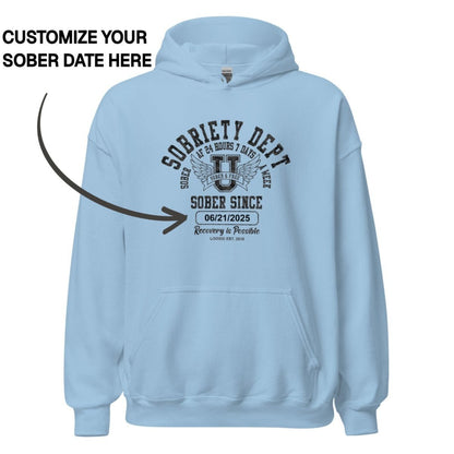 Recovery Hoodie | Unisex Sobriety Dept