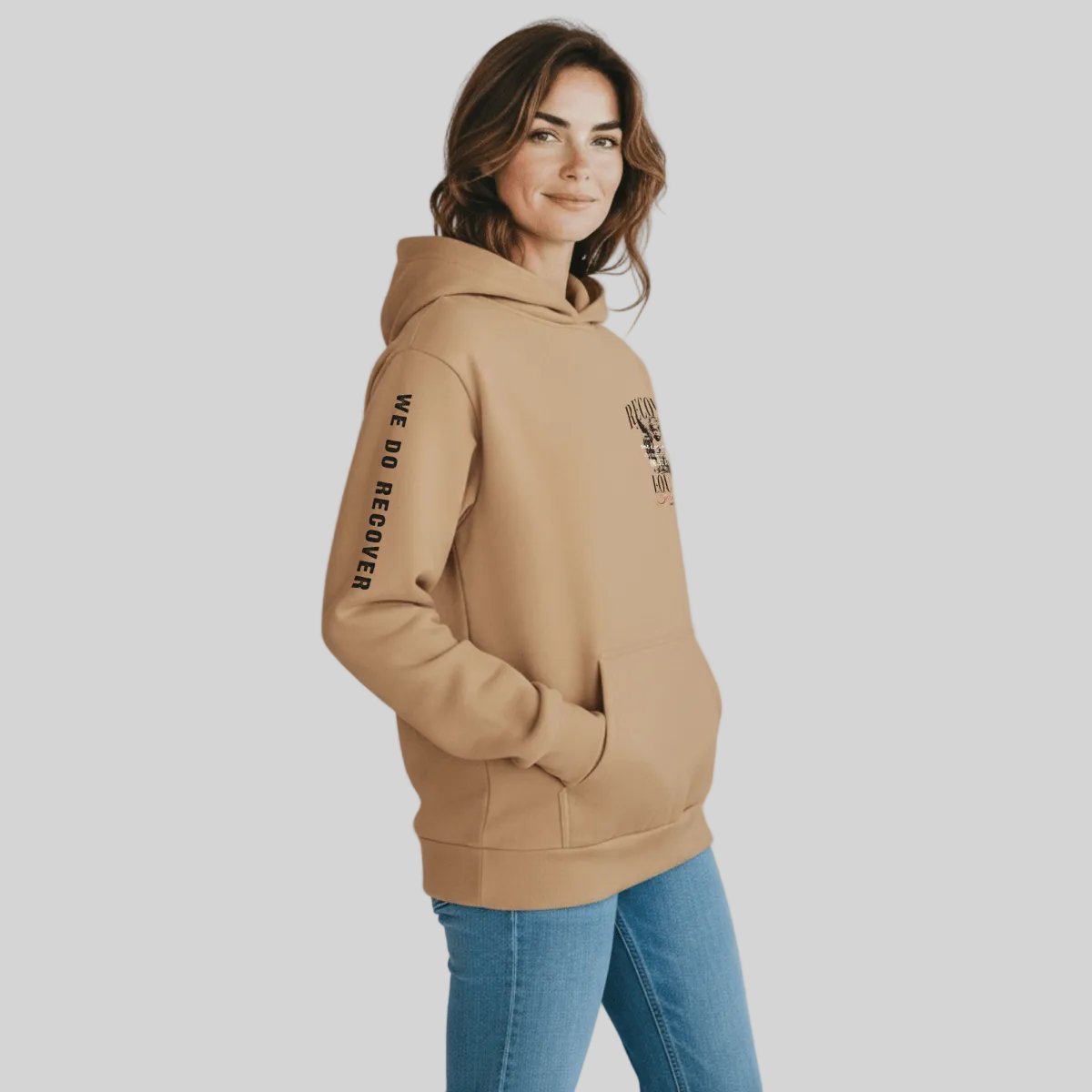 Recover  Loudly  Tan  Recovery  Hoodie  Limited   Edition hoodie