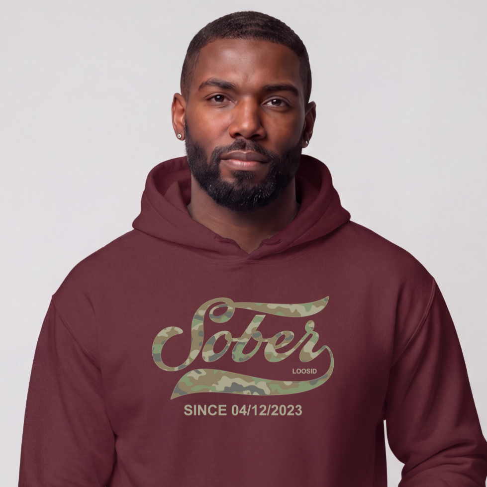 Recovery Hoodie | Men's Sober Since Camo