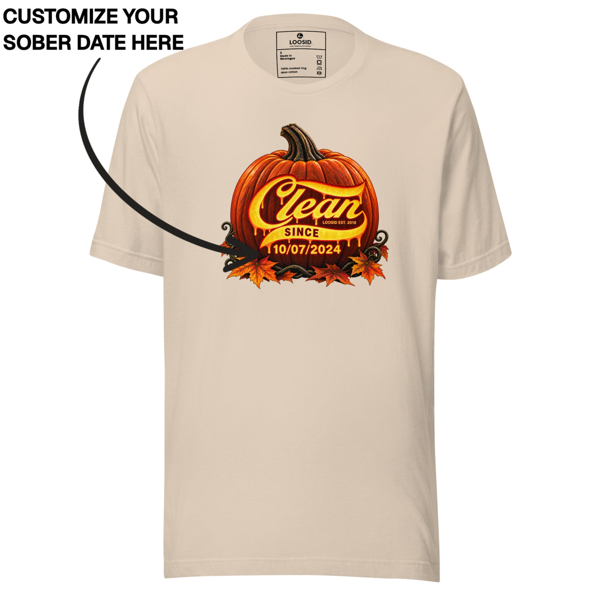 Clean T Shirt | Men's Clean Since Pumpkin