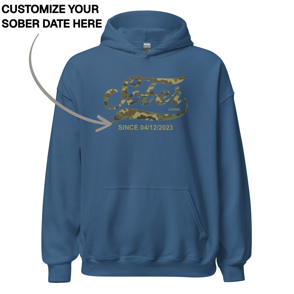 Recovery Hoodie | Men's Sober Since Camo