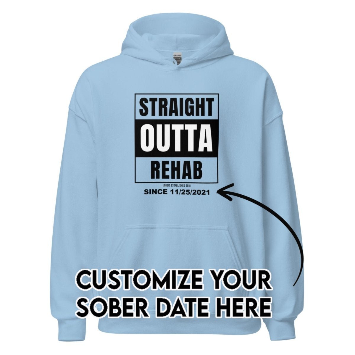 Recovery Hoodie | Men's Straight Outta Rehab