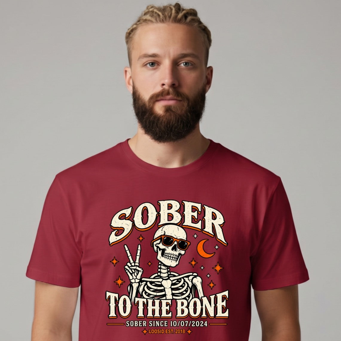 Sober T Shirt | Men's Sober To The Bone