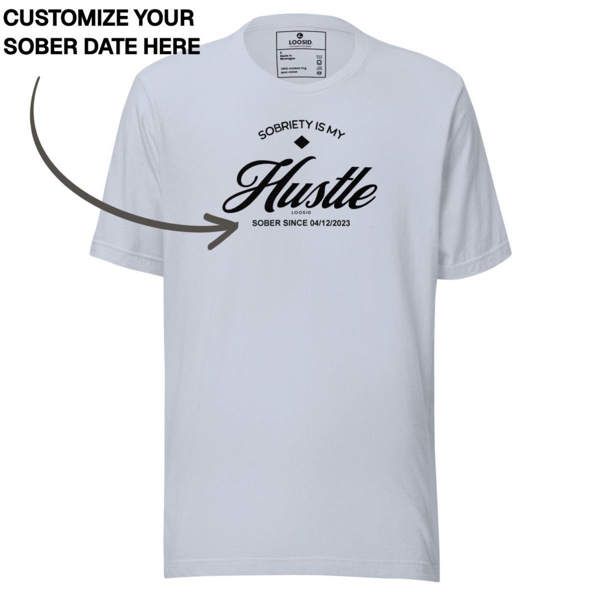 Sober T Shirt | Men's Sobriety is My Hustle