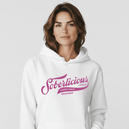 Soberlicious Recovery Hoodie side view (view 6)