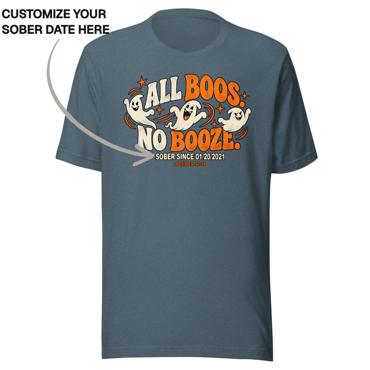 Sober T Shirt | Women's All Boos No Booze