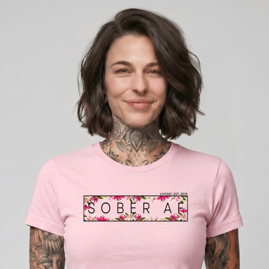 Sober T Shirt | Women's Sober AF Lily