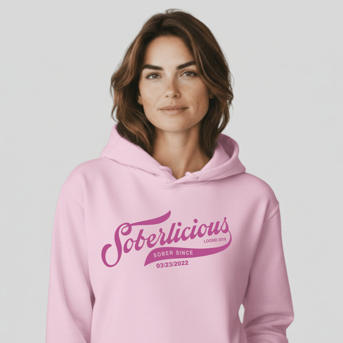 Soberlicious Women's Hoodie with Custom Sober Date