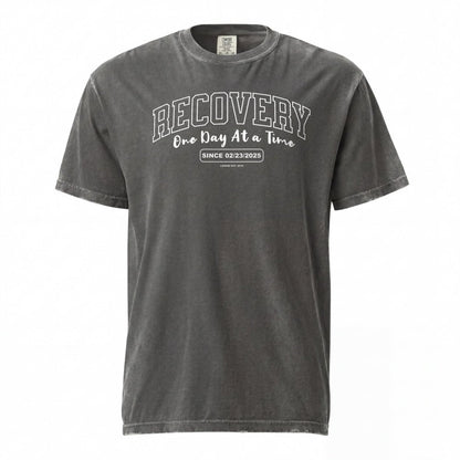 Sober T Shirt | Men's Recovery Looks Good On You Garment-Dyed Tee