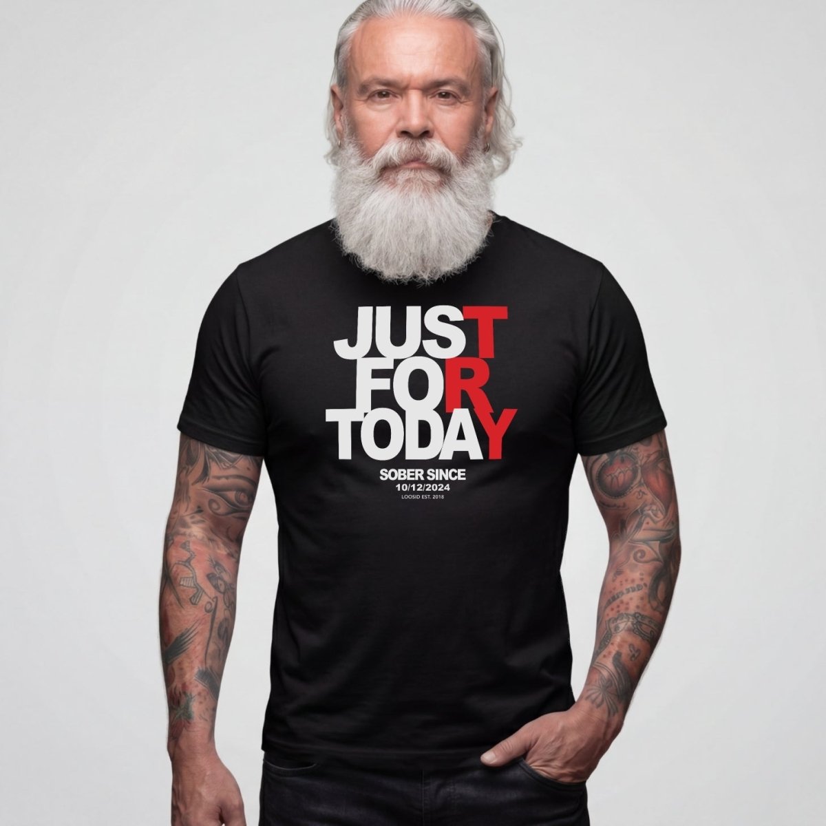 Sober T Shirt | Men's Just For Today Tee