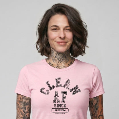 Clean T Shirt | Women's Clean AF Collegiate