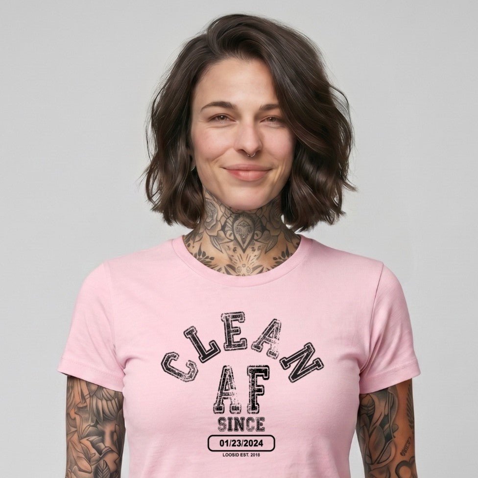 Clean T Shirt | Women's Clean AF Collegiate