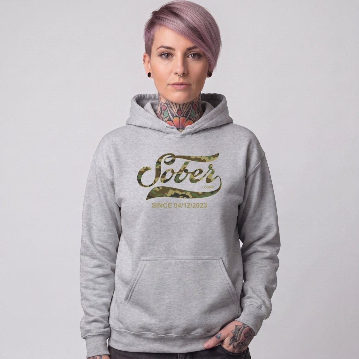 Recovery Hoodie | Unisex Sober Since Camo