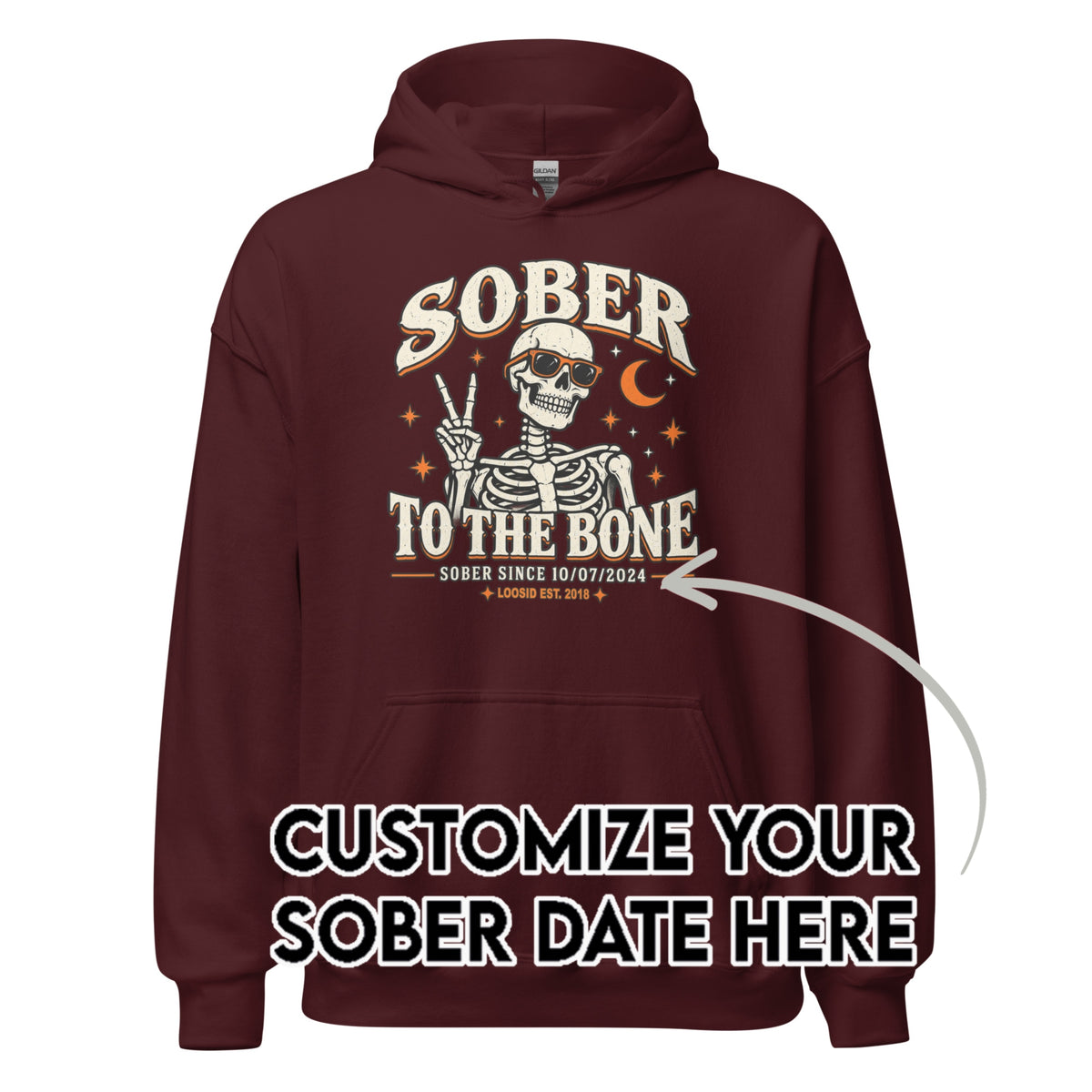 Recovery Hoodie | Women's Sober To The Bone