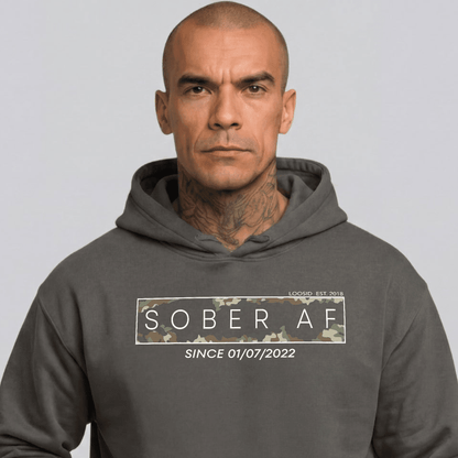 Recovery Hoodie | Unisex Sober AF Camo
