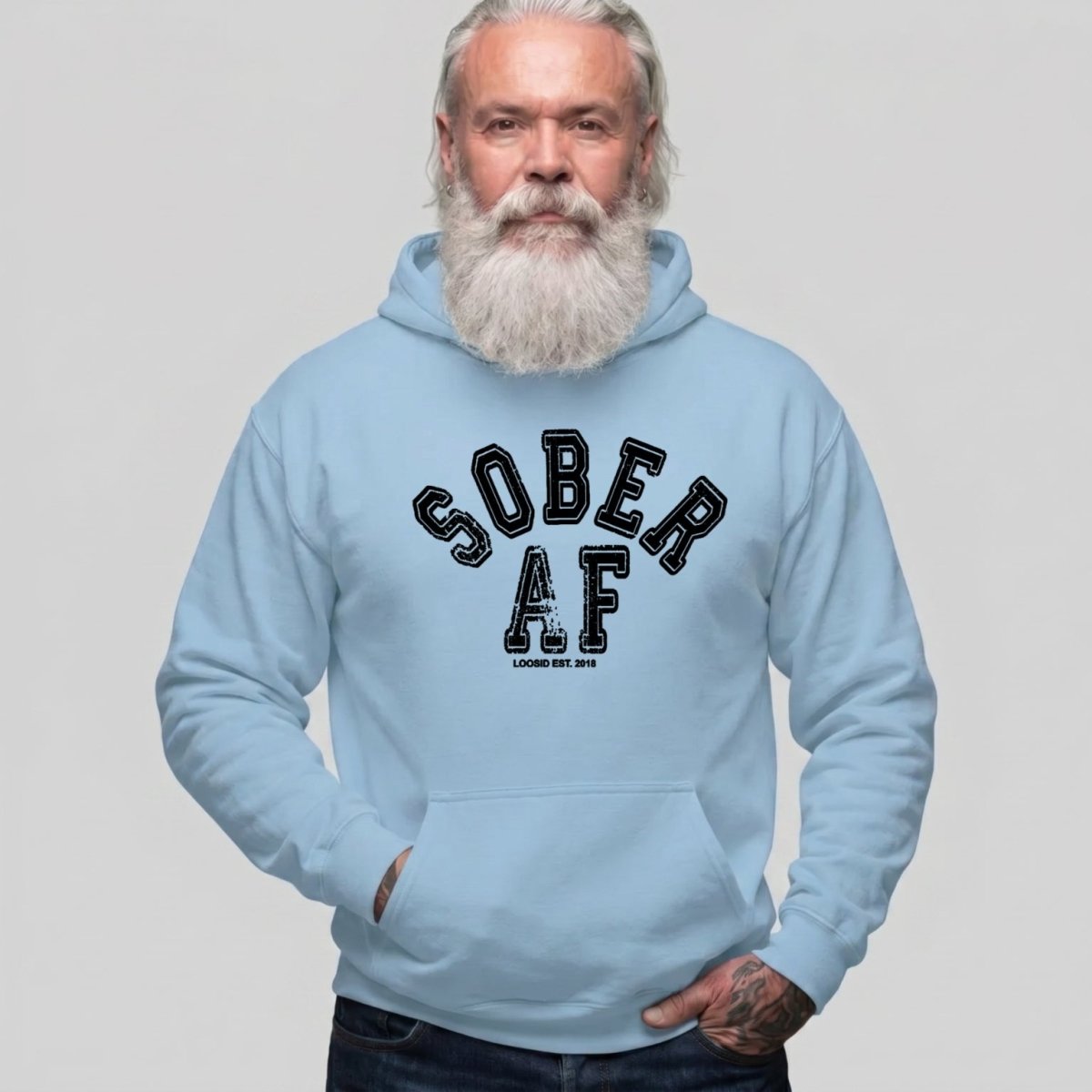 Recovery Hoodie | Men's Sober AF Collegiate