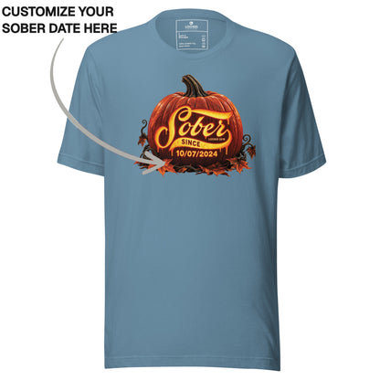 Sober T Shirt | Men's Sober Since Pumpkin