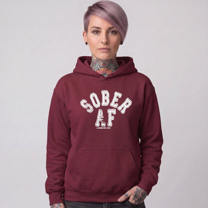 Recovery Hoodie | Women's Sober AF Collegiate