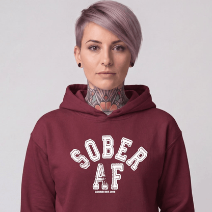 Recovery Hoodie | Women's Sober AF Collegiate