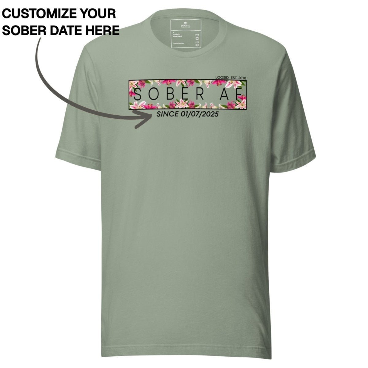 Sober T Shirt | Women's Sober AF Lily