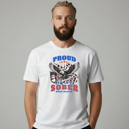 Sober T Shirt | Men's Proud To Be Sober Tee