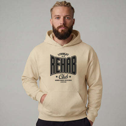 Recovery Hoodie | Men's Rehab Hoodie with Personalized Date