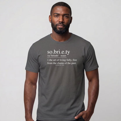 Sober T Shirt | Men's Sobriety Definition