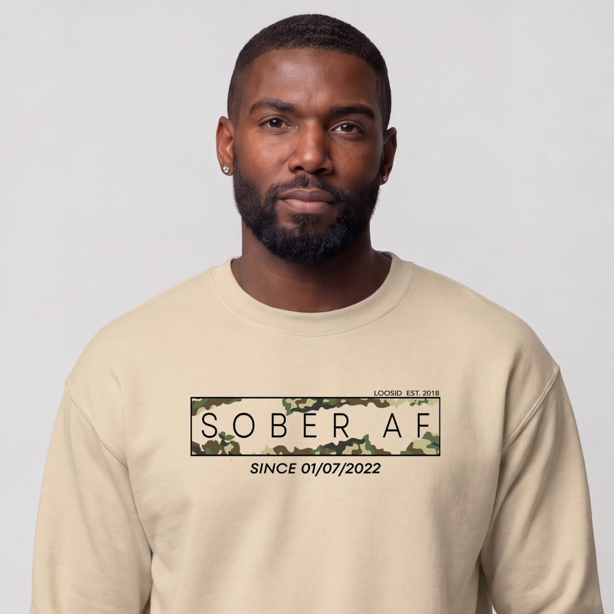 Sober Sweatshirt | Men's Sober AF Camo