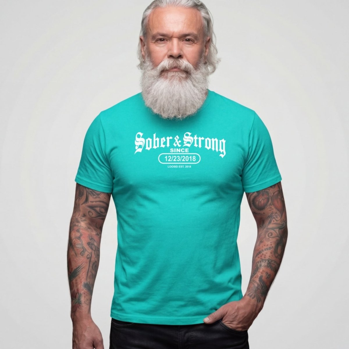 Sober T Shirt | Men's Old School Sober & Strong