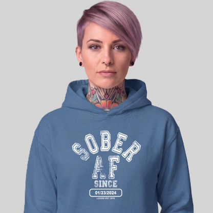 Recovery Hoodie | Women's Sober AF Collegiate