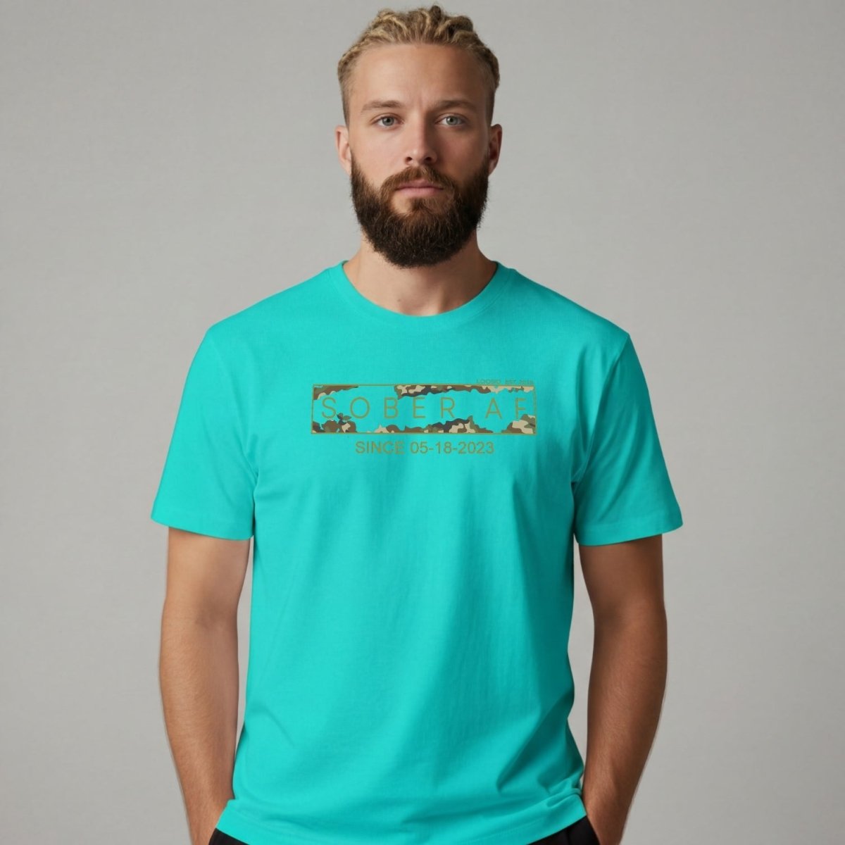 Sober T Shirt | Men's Sober AF Camo Tee