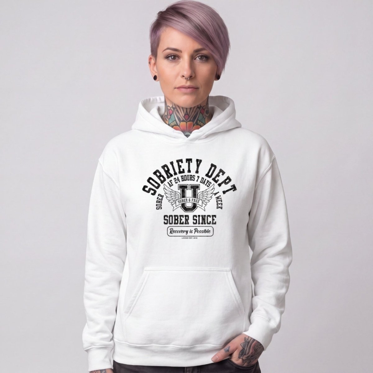 Recovery Hoodie | Women's Sobriety Dept 24/7