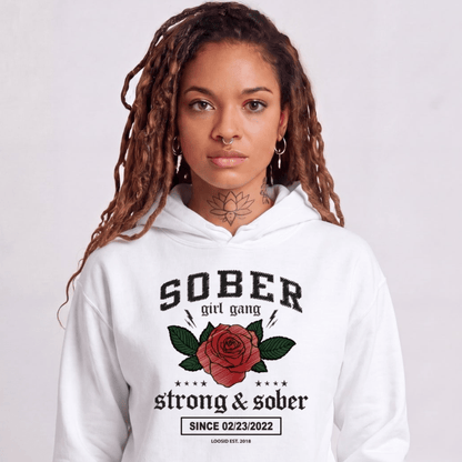 Recovery Hoodie | Women's Sober Girl Gang Strong & Sober