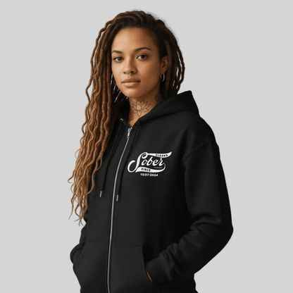 Sober Since Recovery Hoodie packaging detail (view 8)