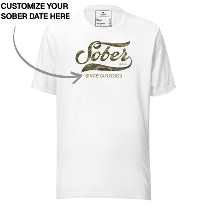 Sober T Shirt | Men's Sober Since Camo