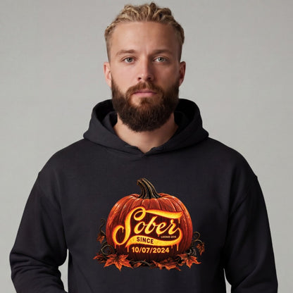 Recovery Hoodie | Men's Sober Since Pumpkin