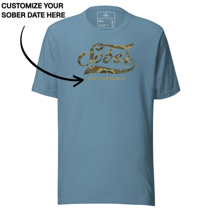 Sober T Shirt | Men's Sober Since Camo