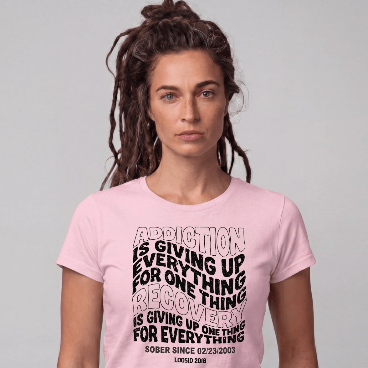 Sober T Shirt | Women's Addiction is Giving up Tee