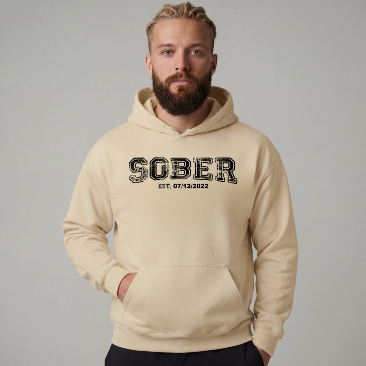 Recovery Hoodie | Men's Sober Est. Collegiate