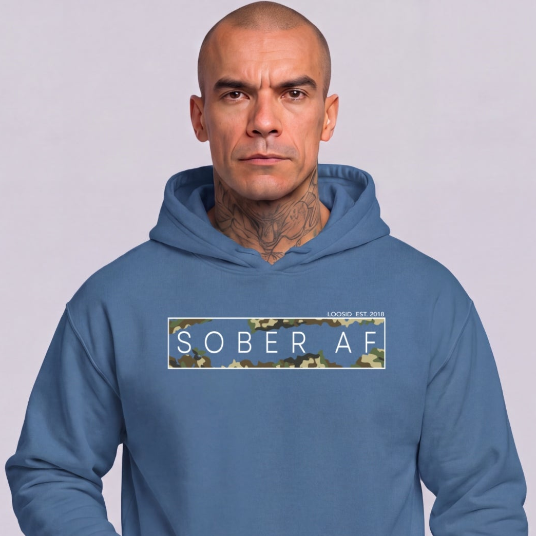 Recovery Hoodie | Men's Sober AF Camo