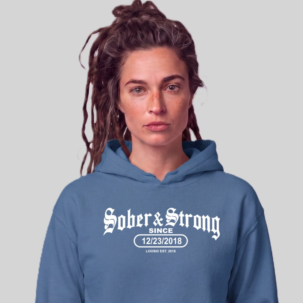 Recovery Hoodie | Women's Old School Sober & Strong