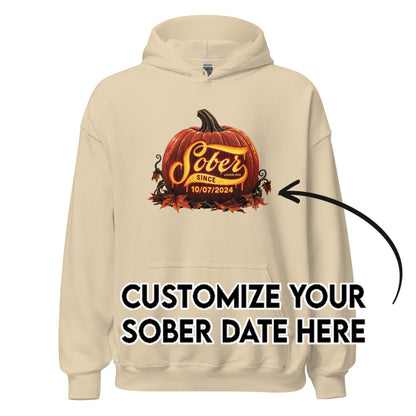 Recovery Hoodie | Men's Sober Since Pumpkin