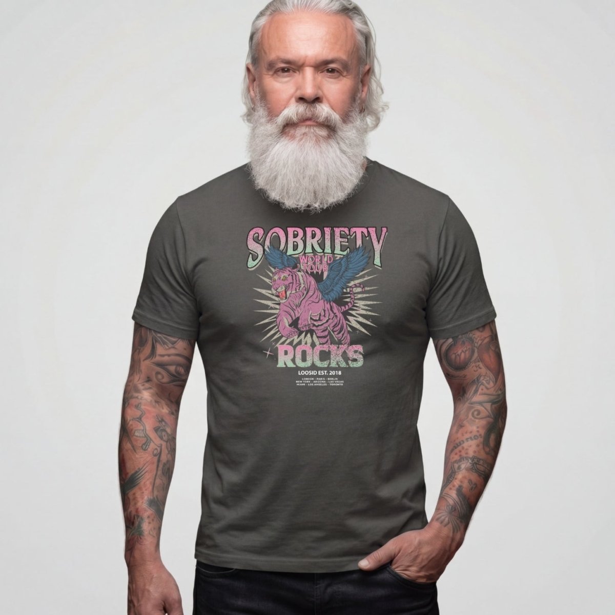 Sober T Shirt | Men's Sobriety Rocks