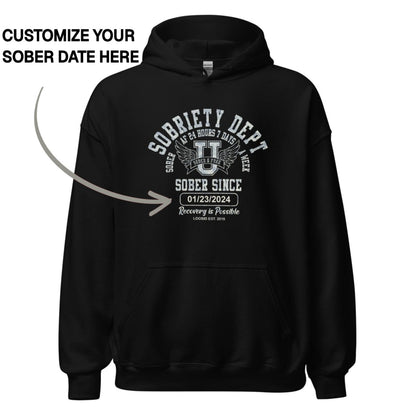 Recovery Hoodie | Men's Sobriety Dept 24/7